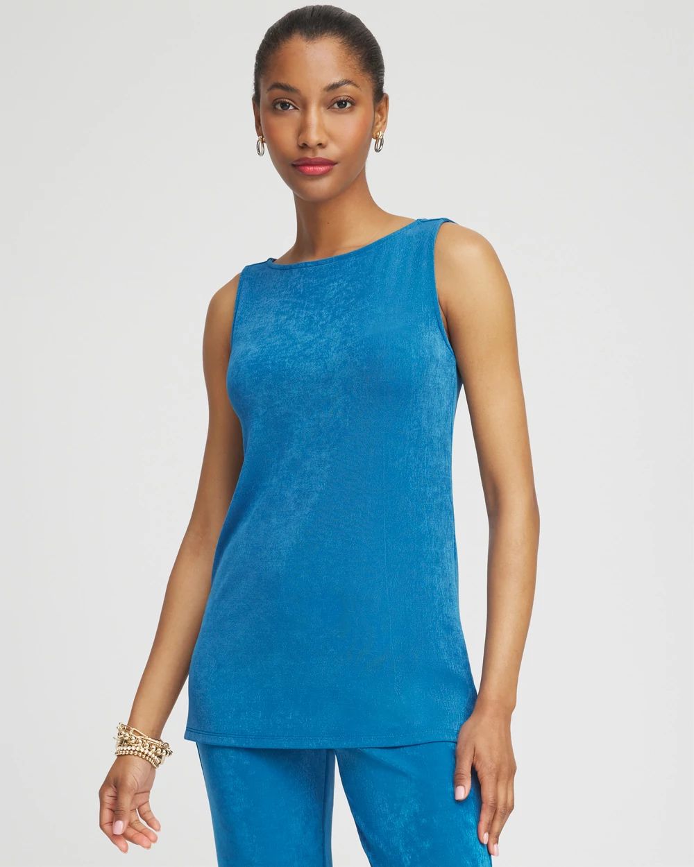 Travelers Classic Side Slit Tank | Chico's Travelers Classic Side Slit Tank | Chico's
